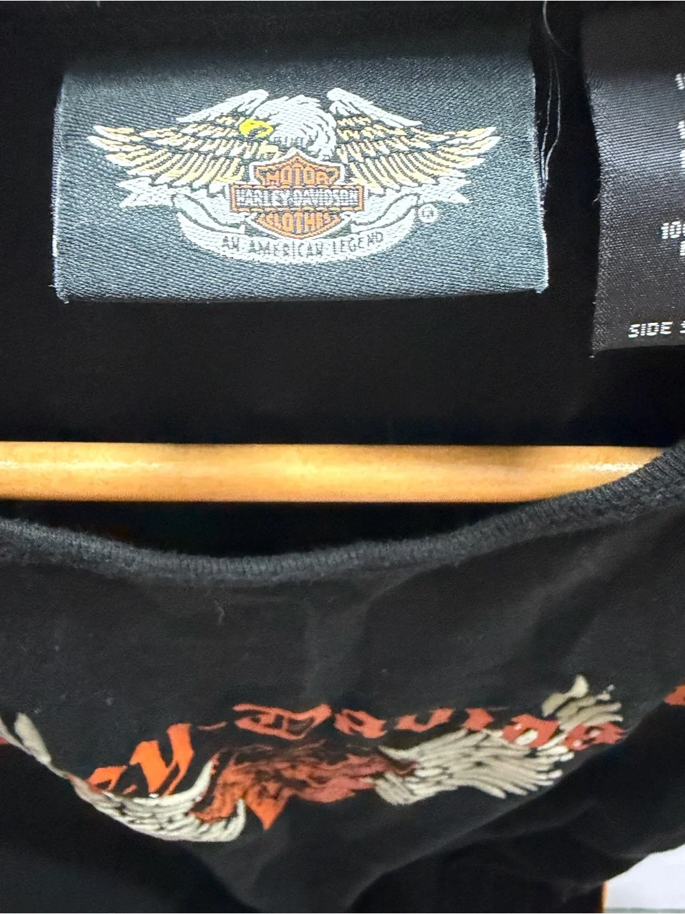 Harley-Davidson Orange and Black Long sleeve